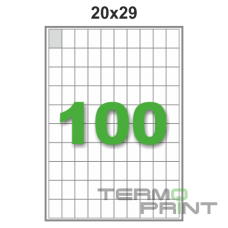 Этикетка (100 шт/лист) 20х29 мм. 